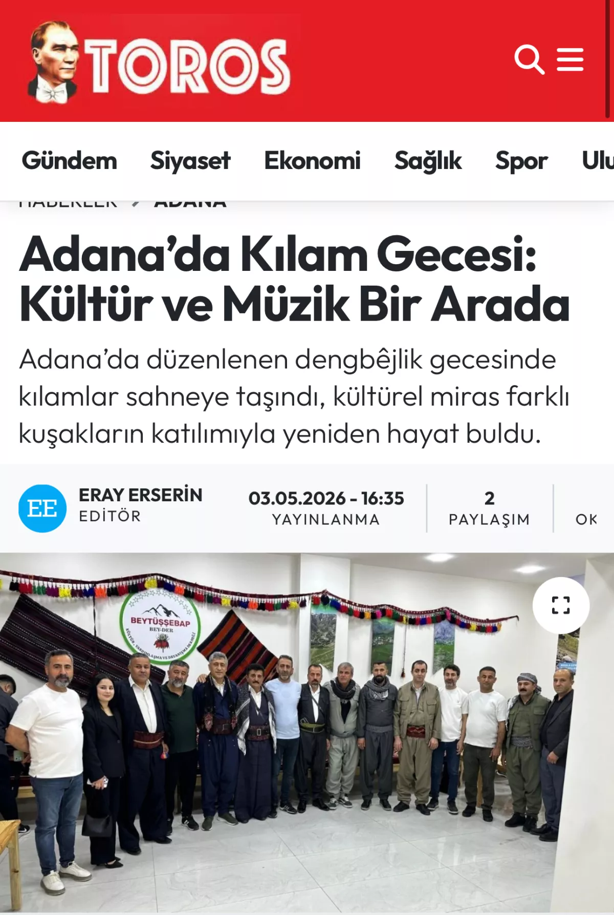Toros gazetesi
